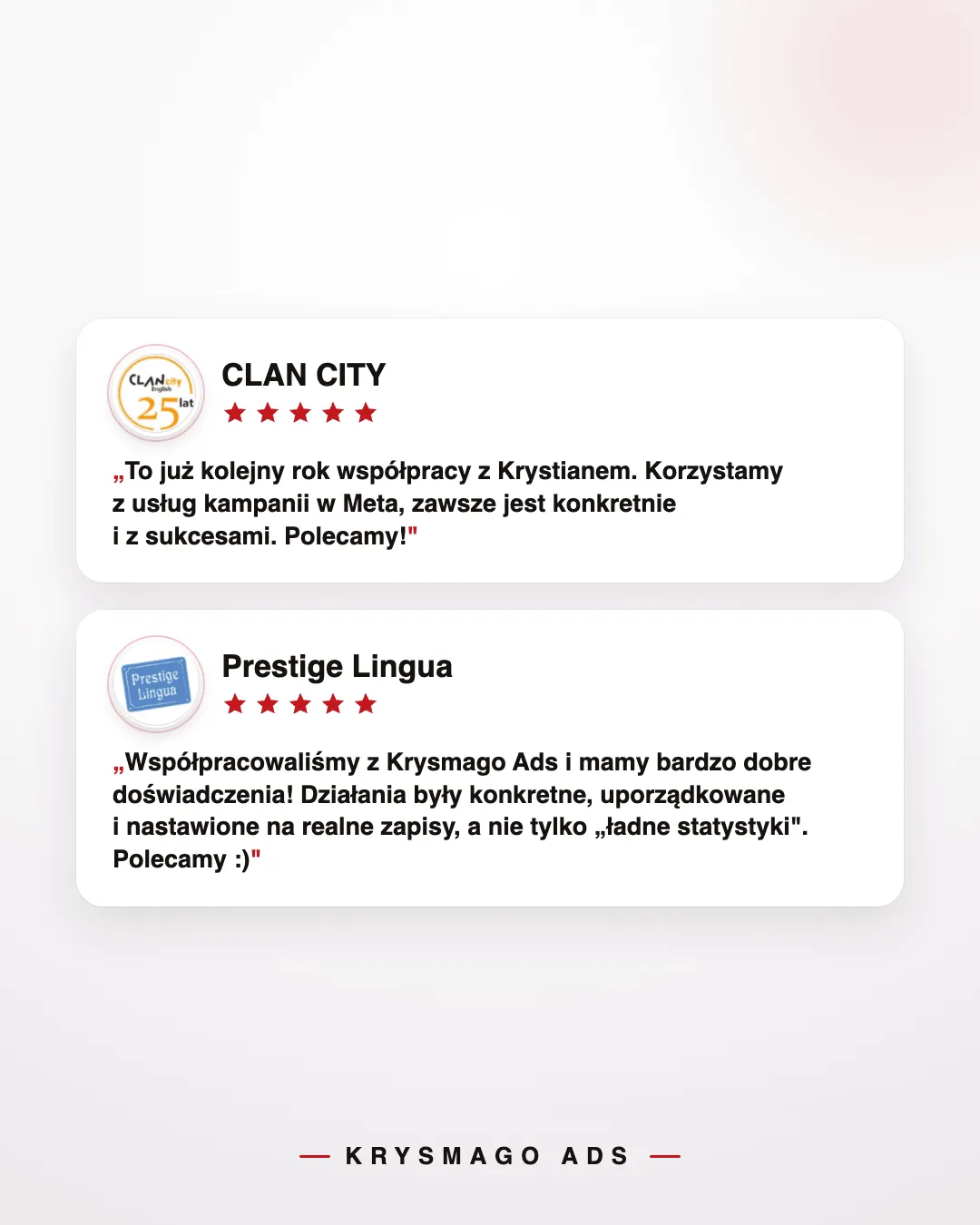 Opinie:Clan City, Prestige Lingua